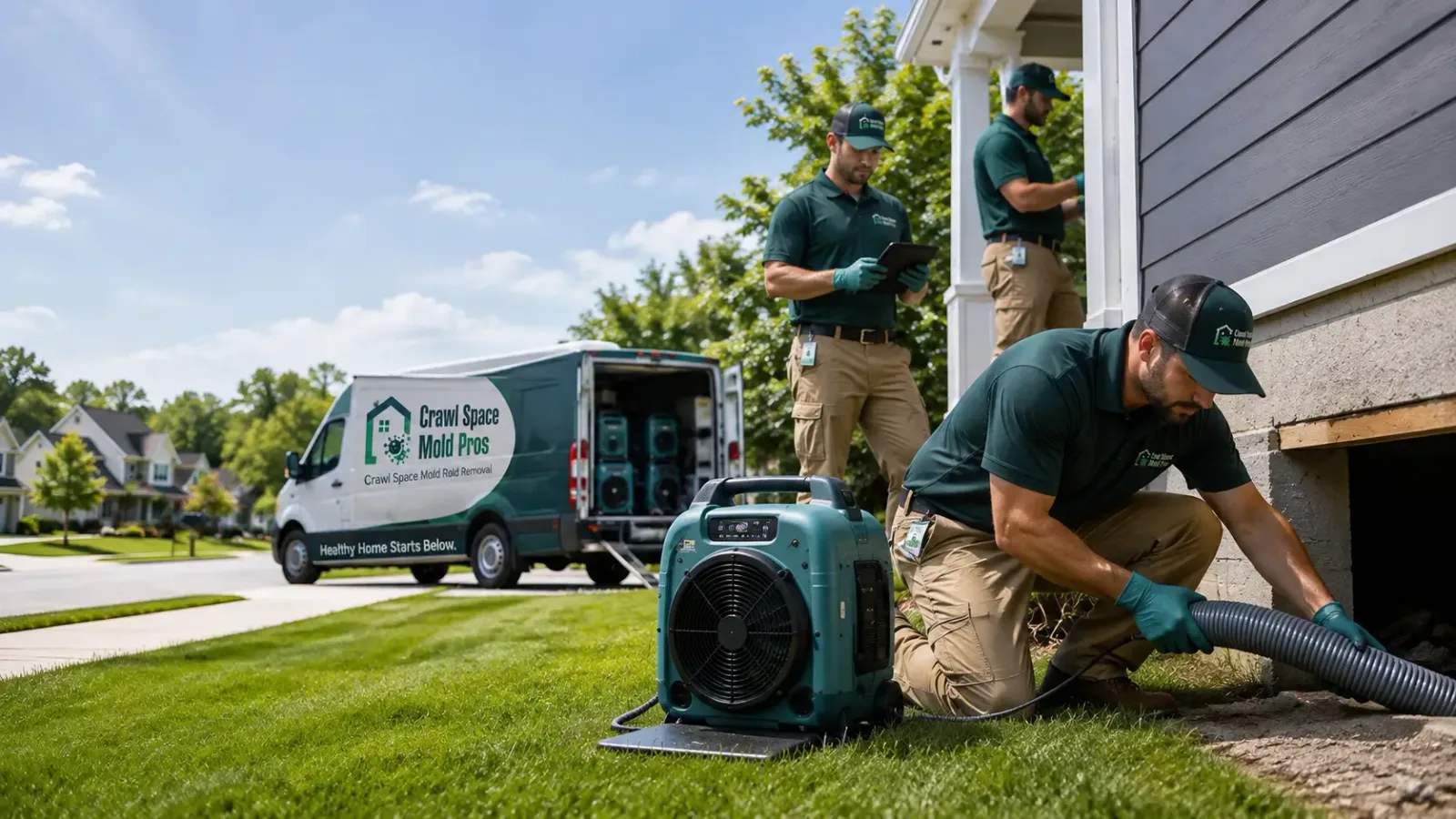 Crawl Space Mold Removal in Henlawson, WV
